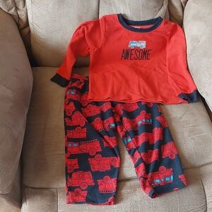 🍂❄️Carter's Red and Black Kids Pajama Set